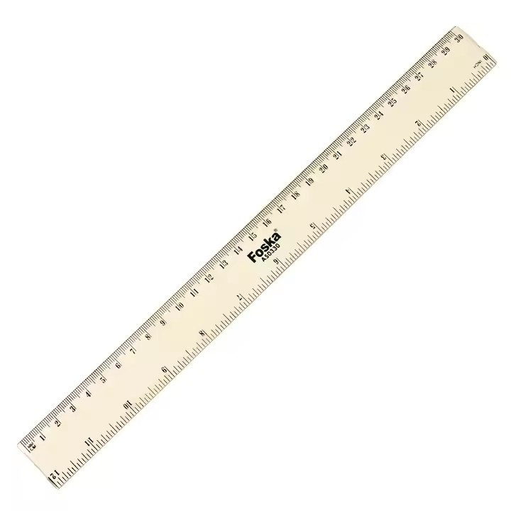 Ruler - 30cm - Clear Plastic
