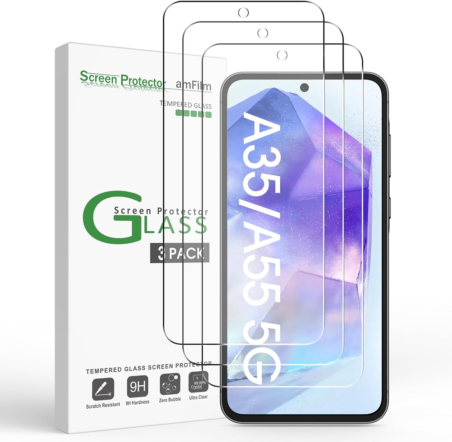 Samsung Galaxy A35 Tempered Glass Screen Protector