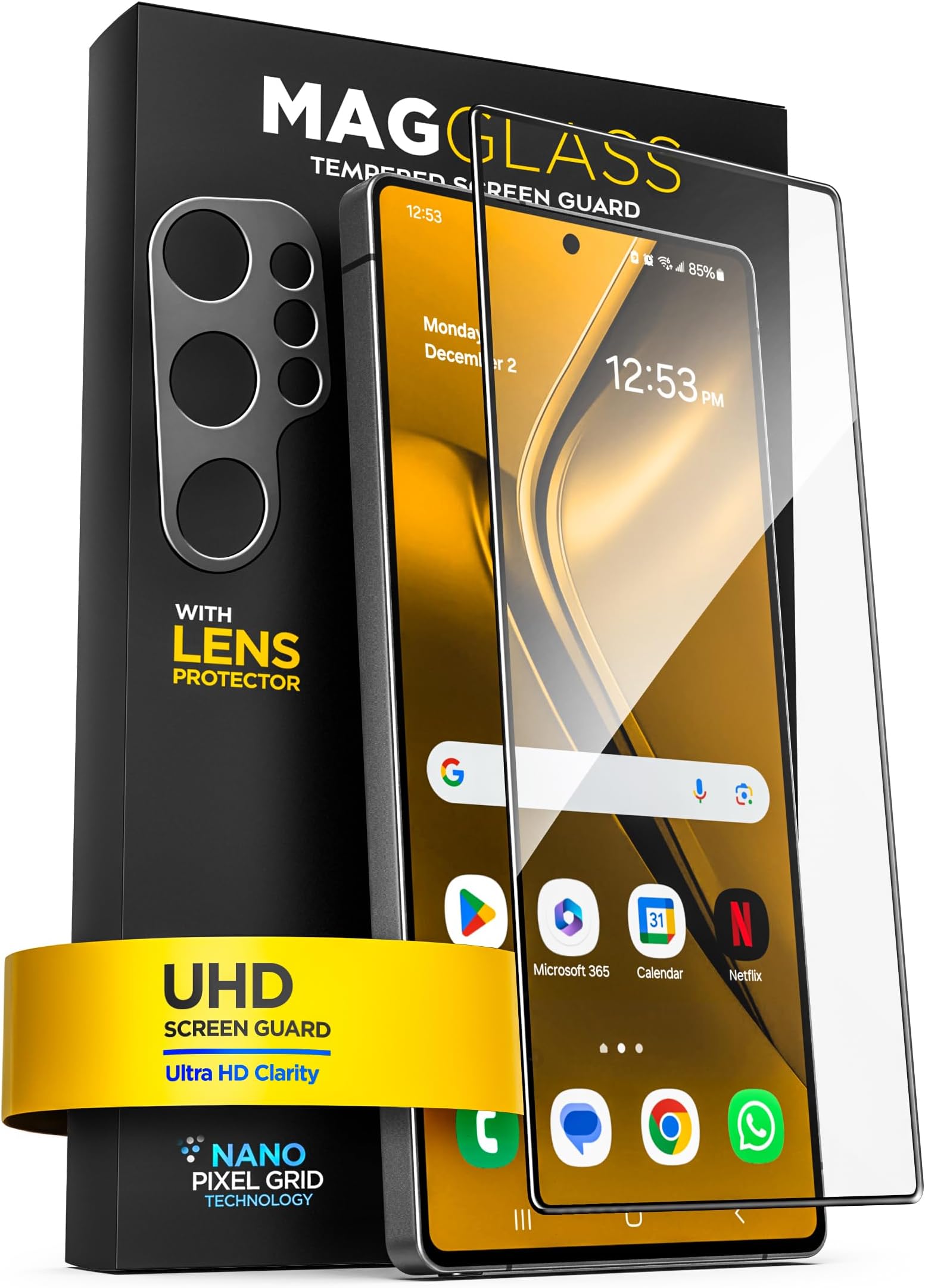 Samsung Galaxy S25 Ultra Tempered Glass Screen Protector