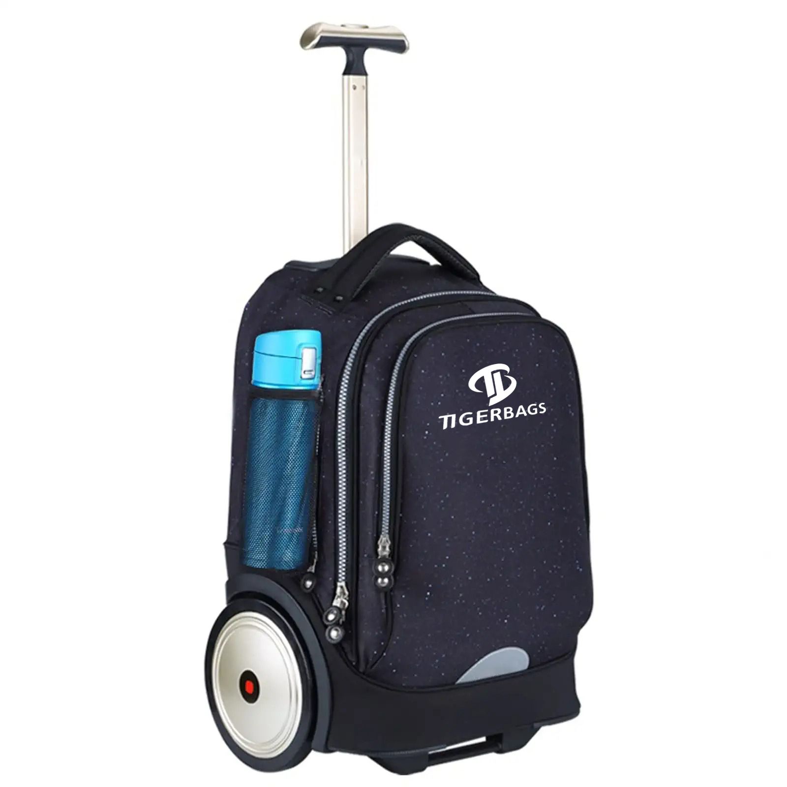 School Bag - Rolling - Black