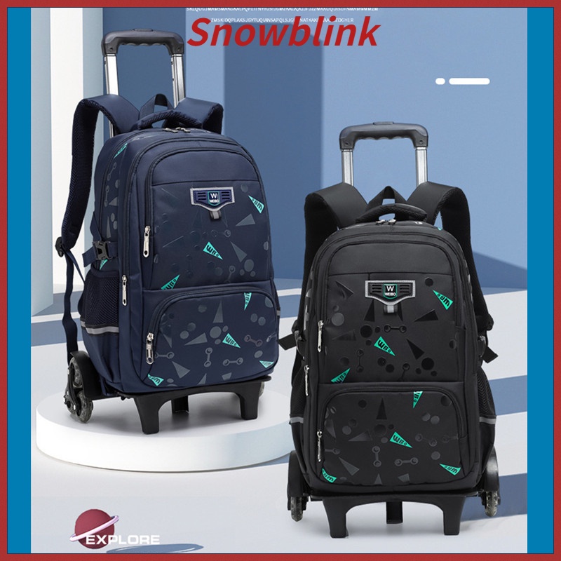 School Bag - Rolling - Blue