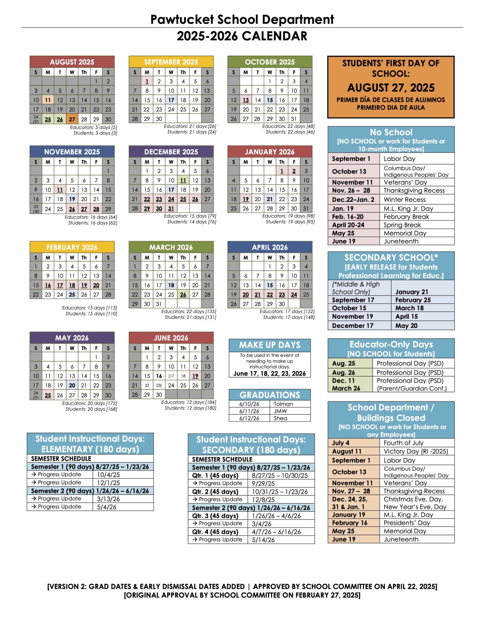 School Calendar