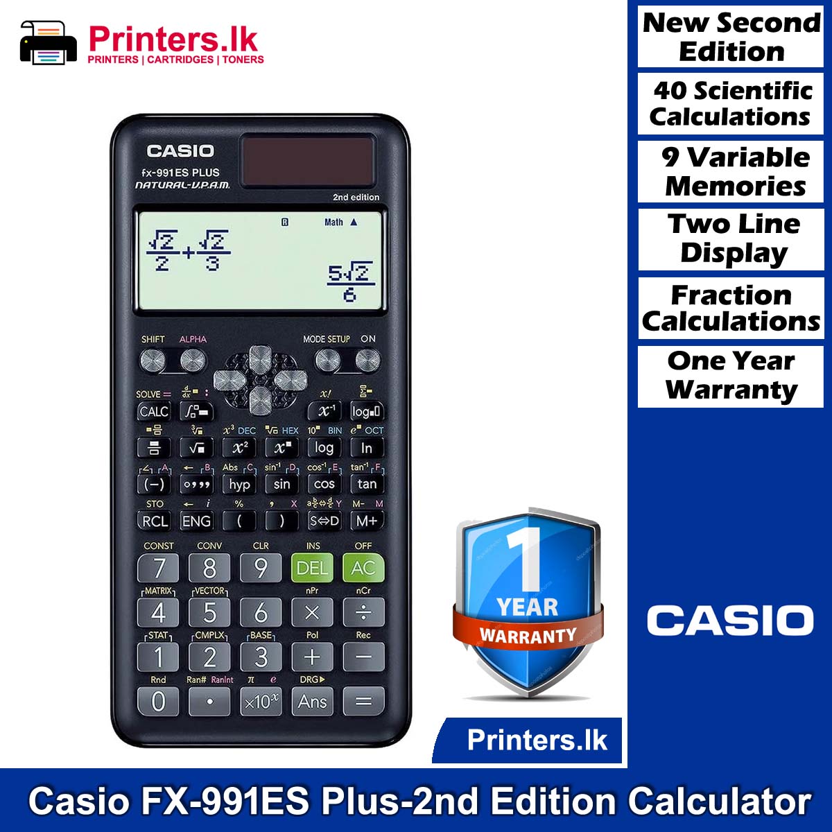 Scientific Calculator - Casio FX-991ES