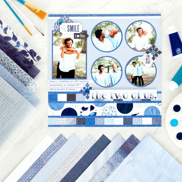 Scrapbook - A4 - 40 Pages - Blue