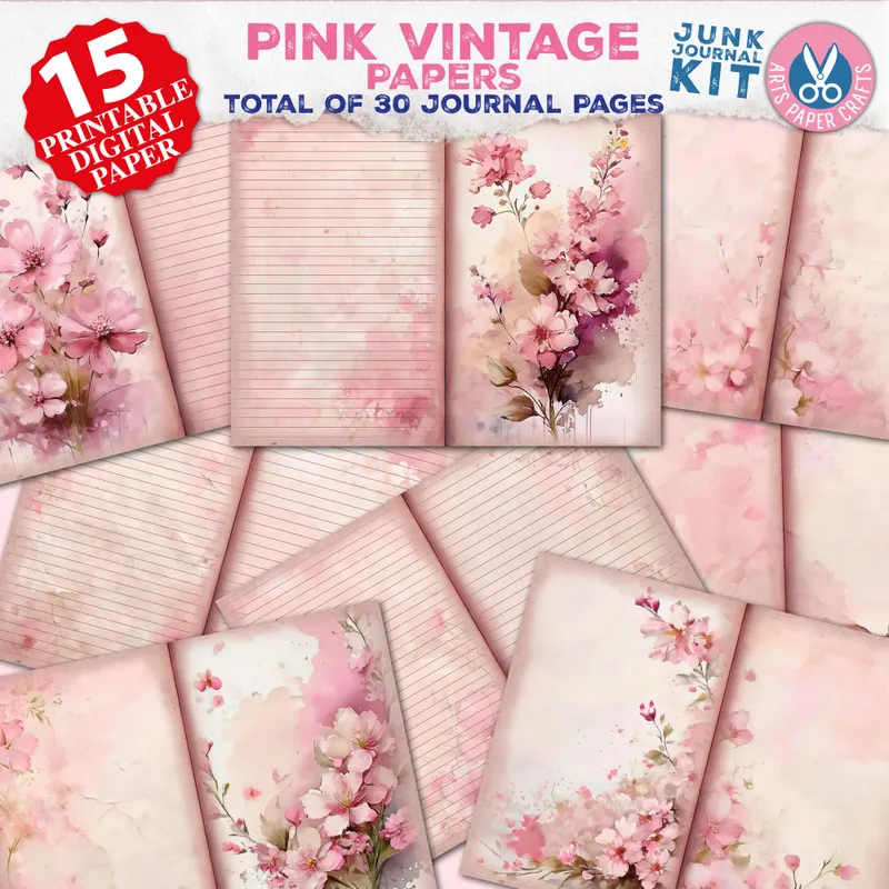 Scrapbook - A4 - 40 Pages - Pink