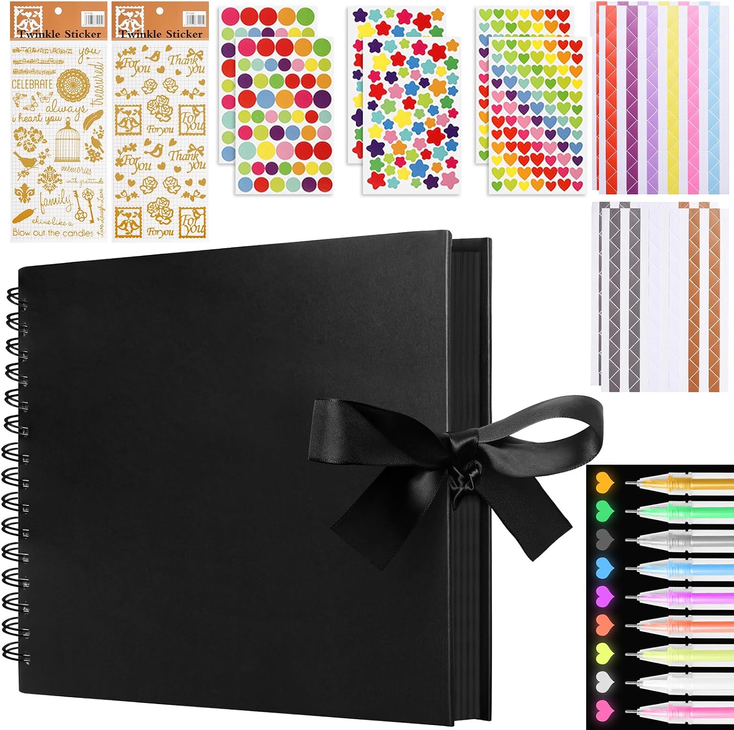 Scrapbook - A4 - 80 Pages - Black