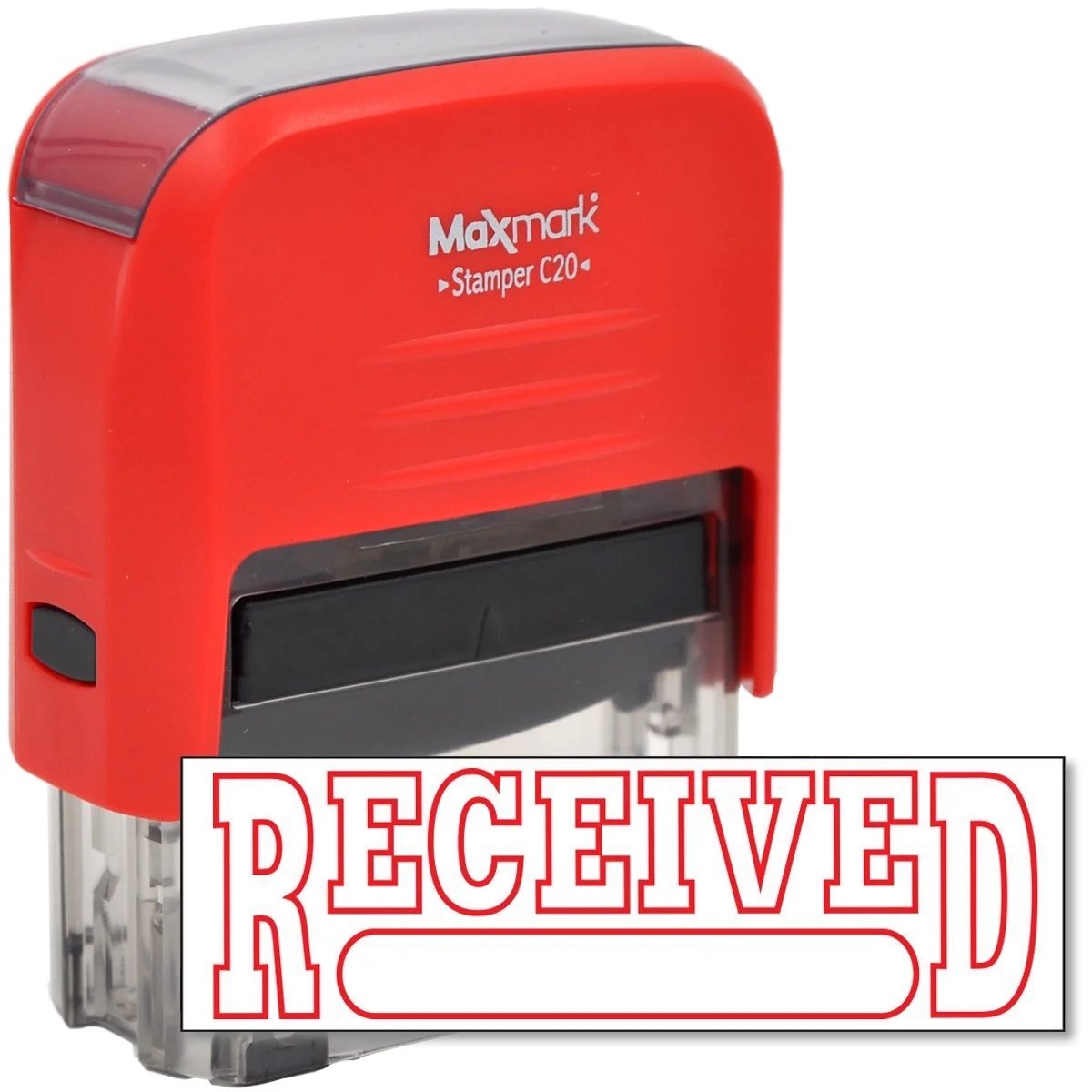 Self-Inking Stamp - Received - Red