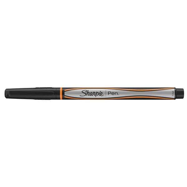 Sharpie Orange Fine Point Pen - Black