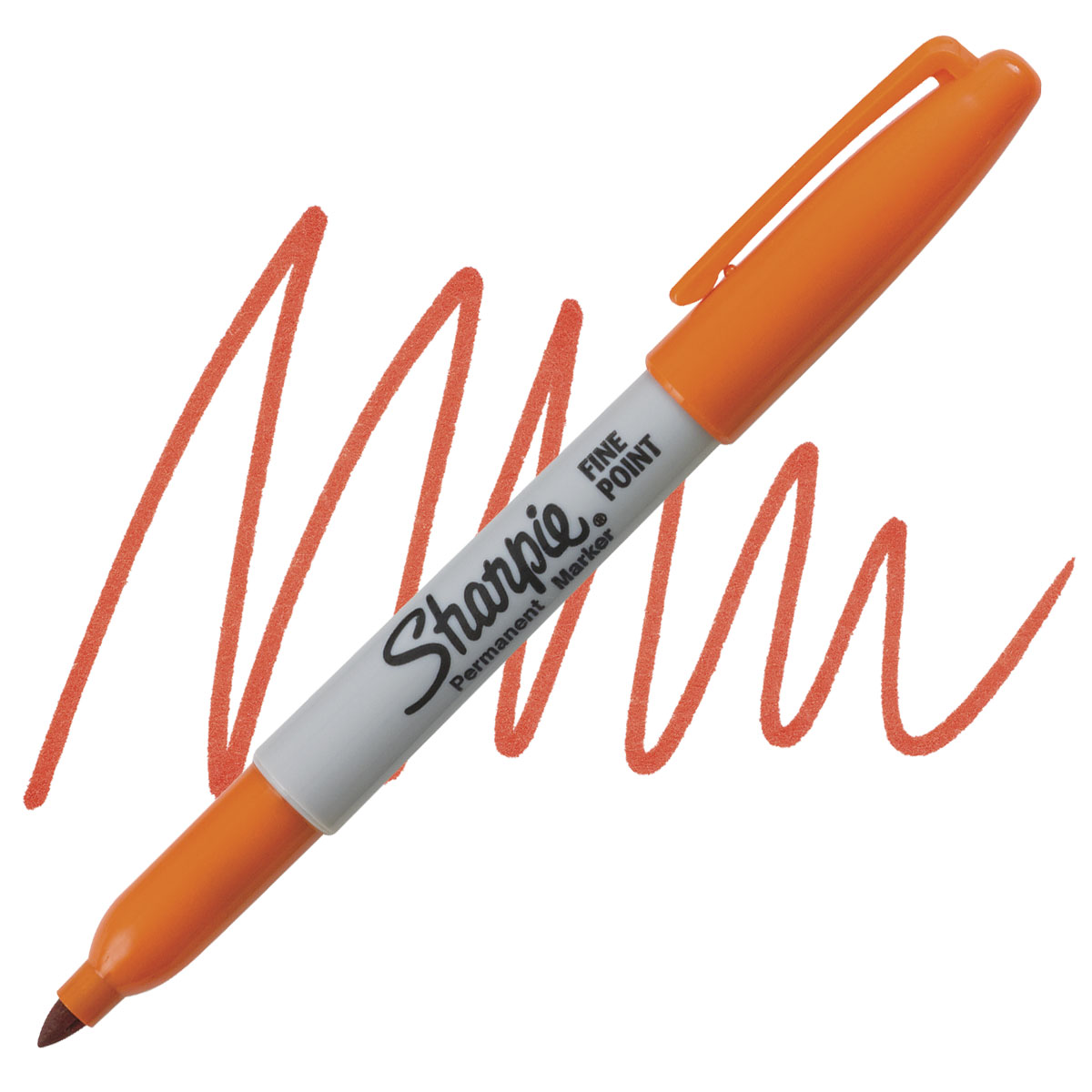 Sharpie Orange Fine Point Pen - Black