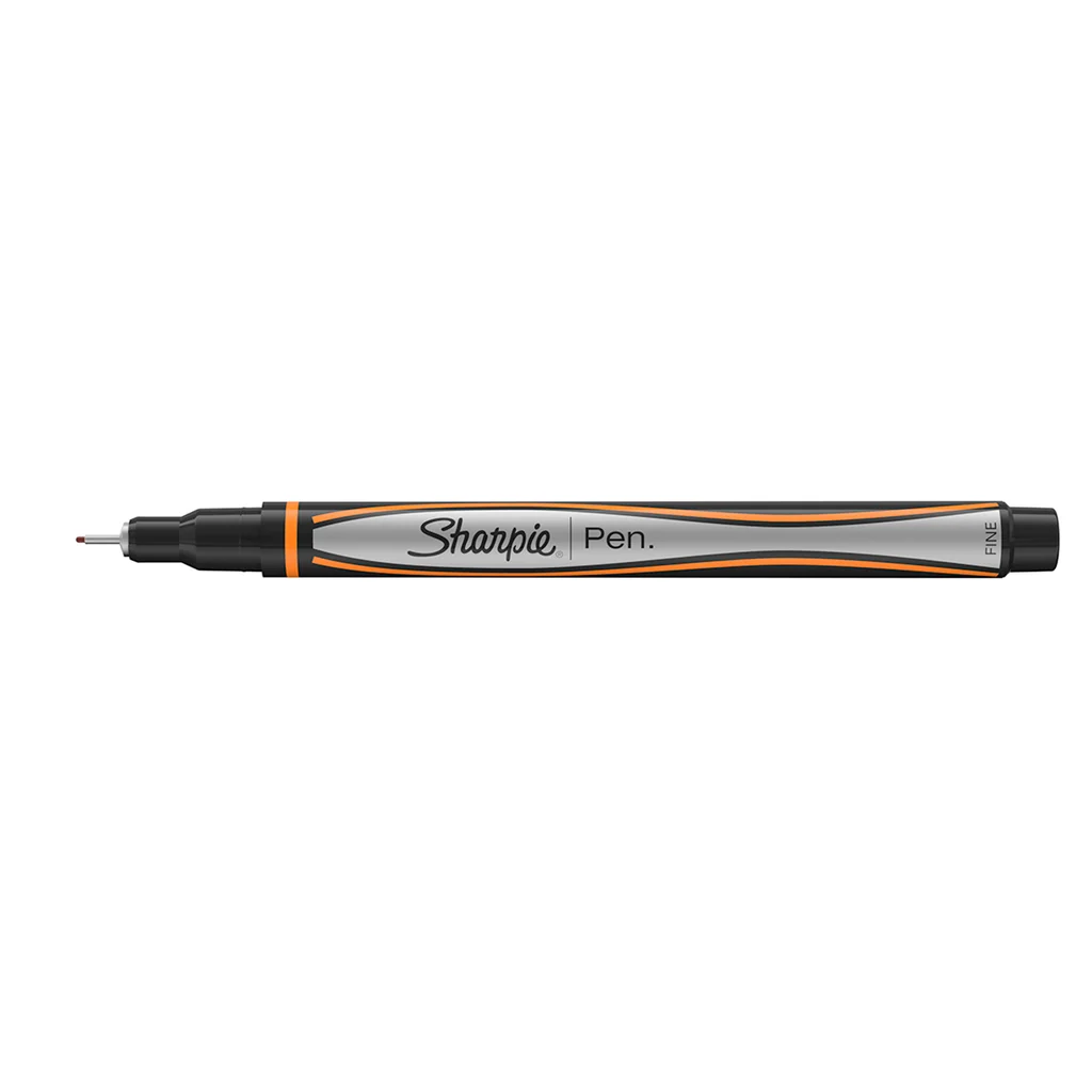 Sharpie Orange Fine Point Pen - Black