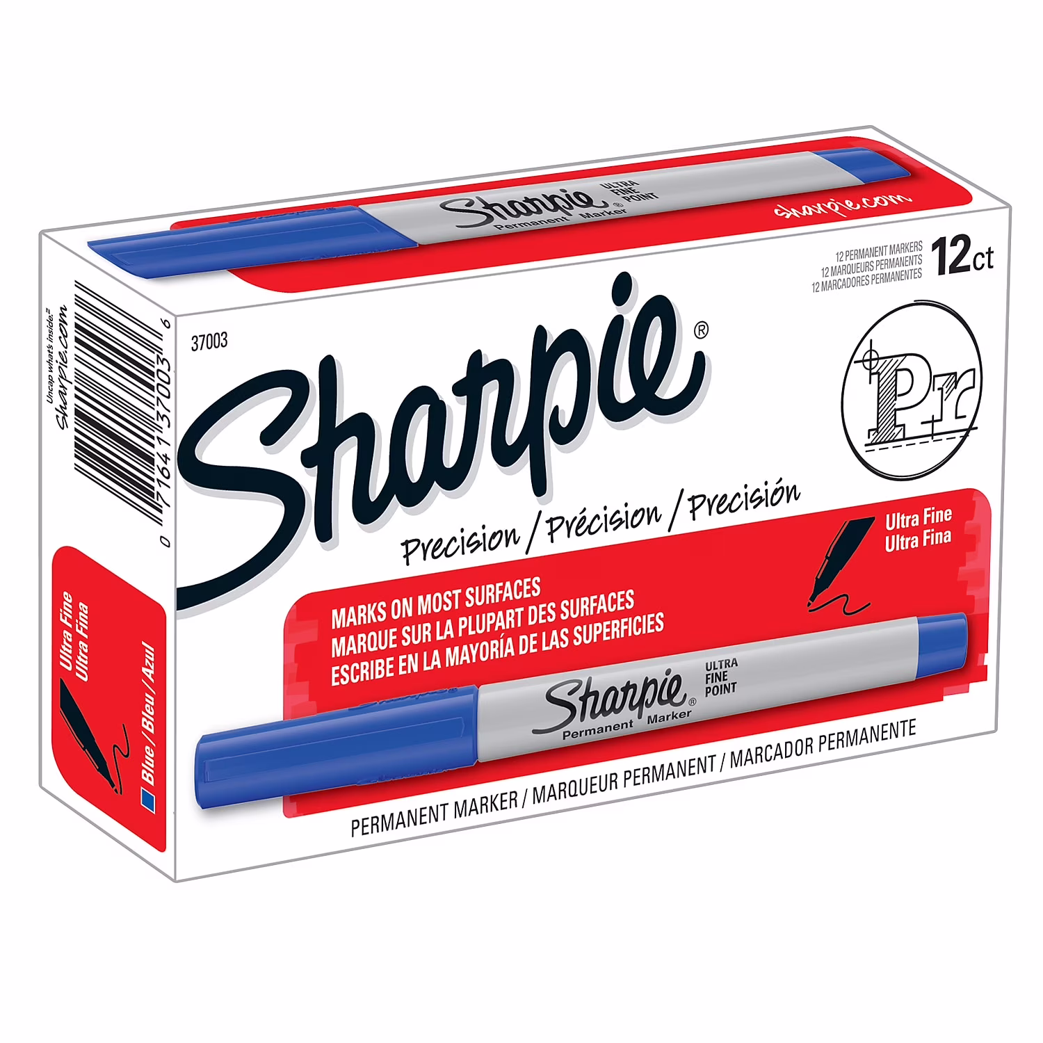 Sharpie Permanent Marker - Blue - 12 Pack