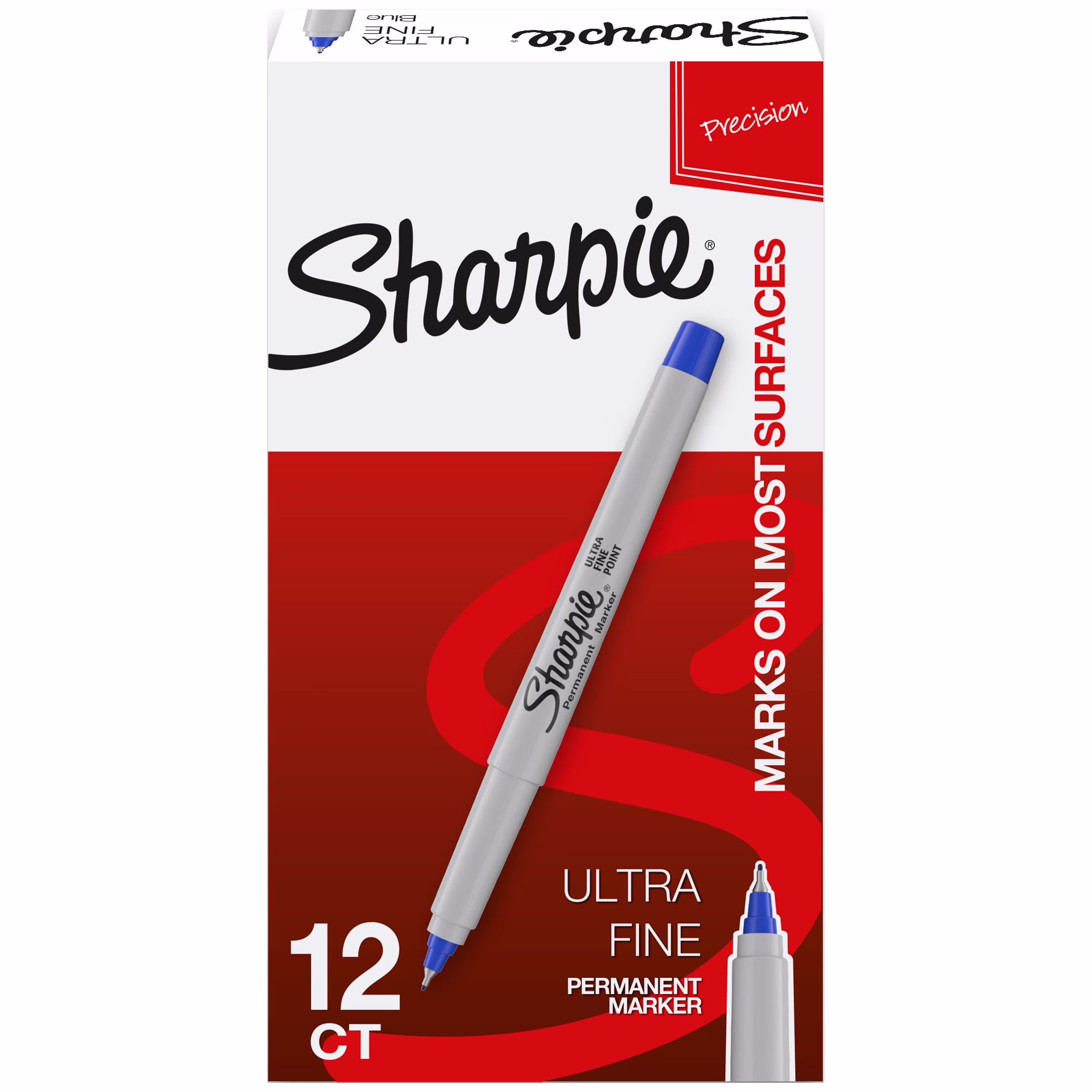 Sharpie Permanent Marker - Blue - 12 Pack