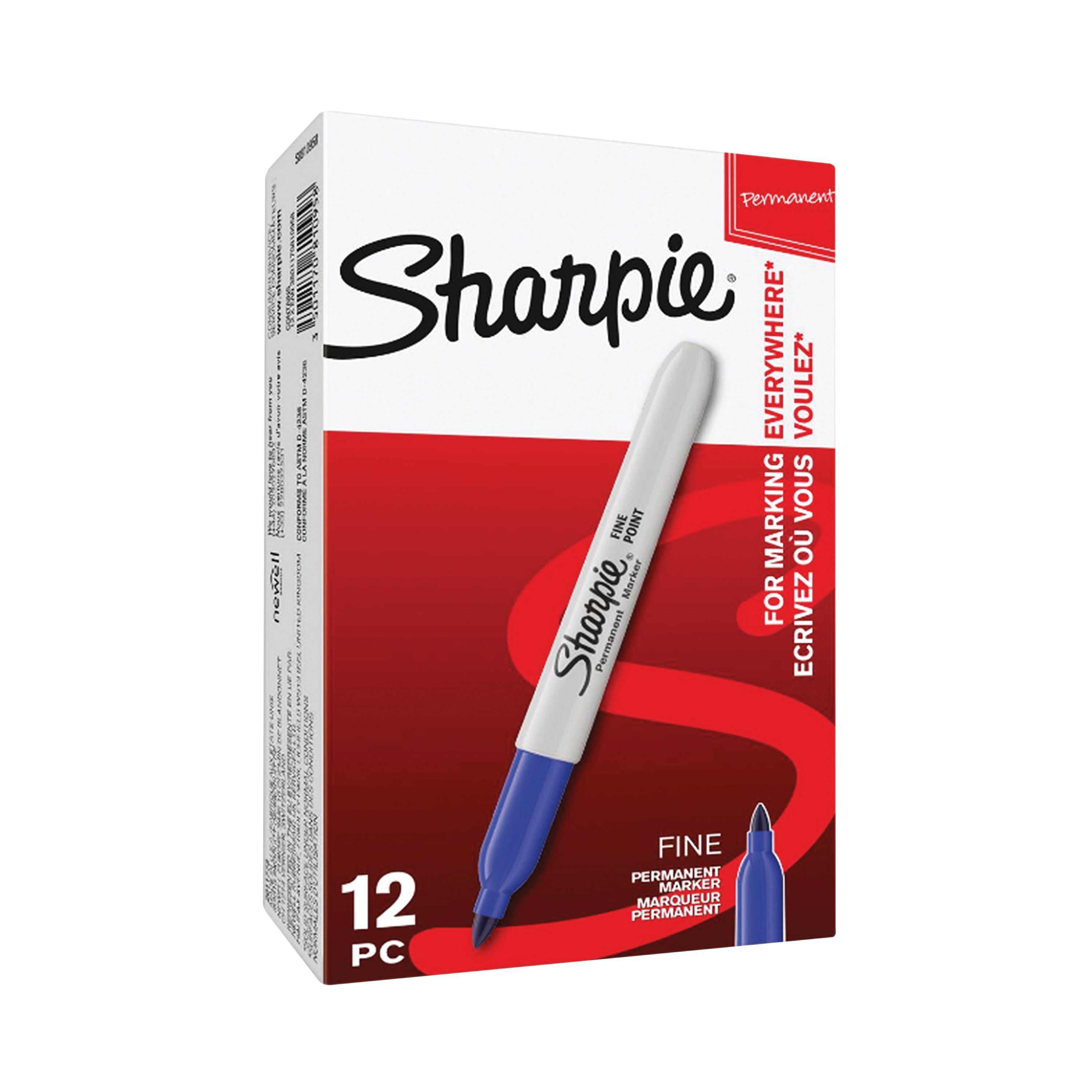 Sharpie Permanent Marker - Blue - 12 Pack