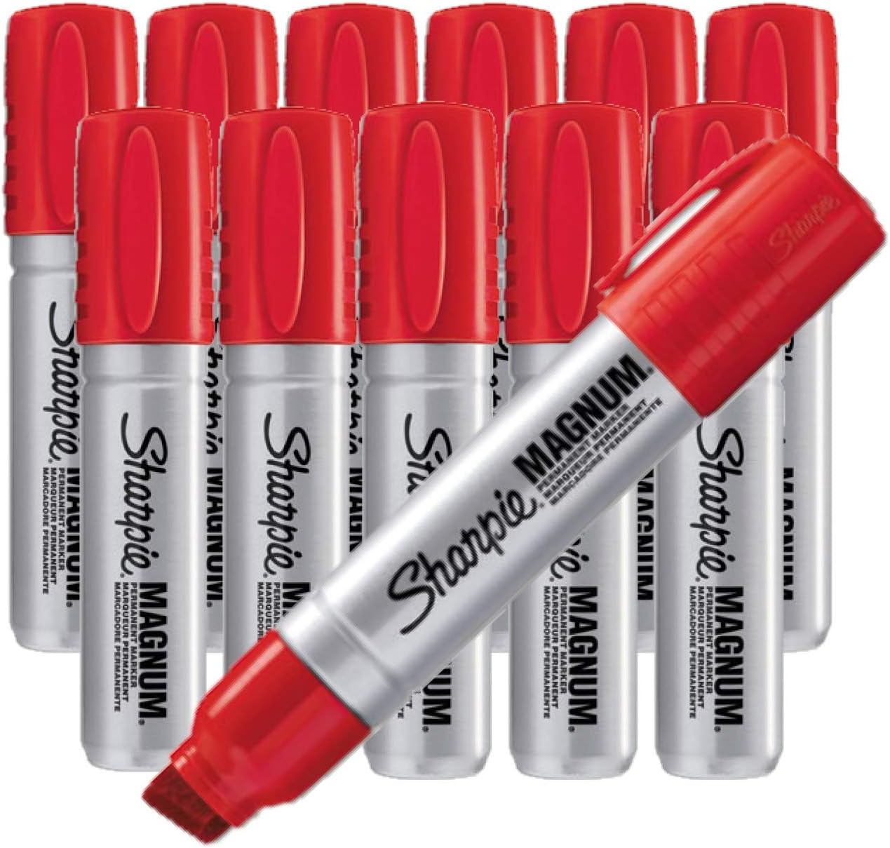 Sharpie Permanent Marker - Red - 12 Pack