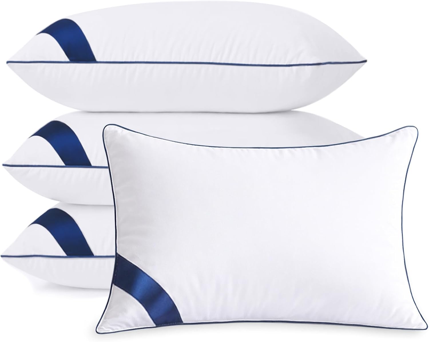 Soft Fiber Pillow - Standard - 4 Pack