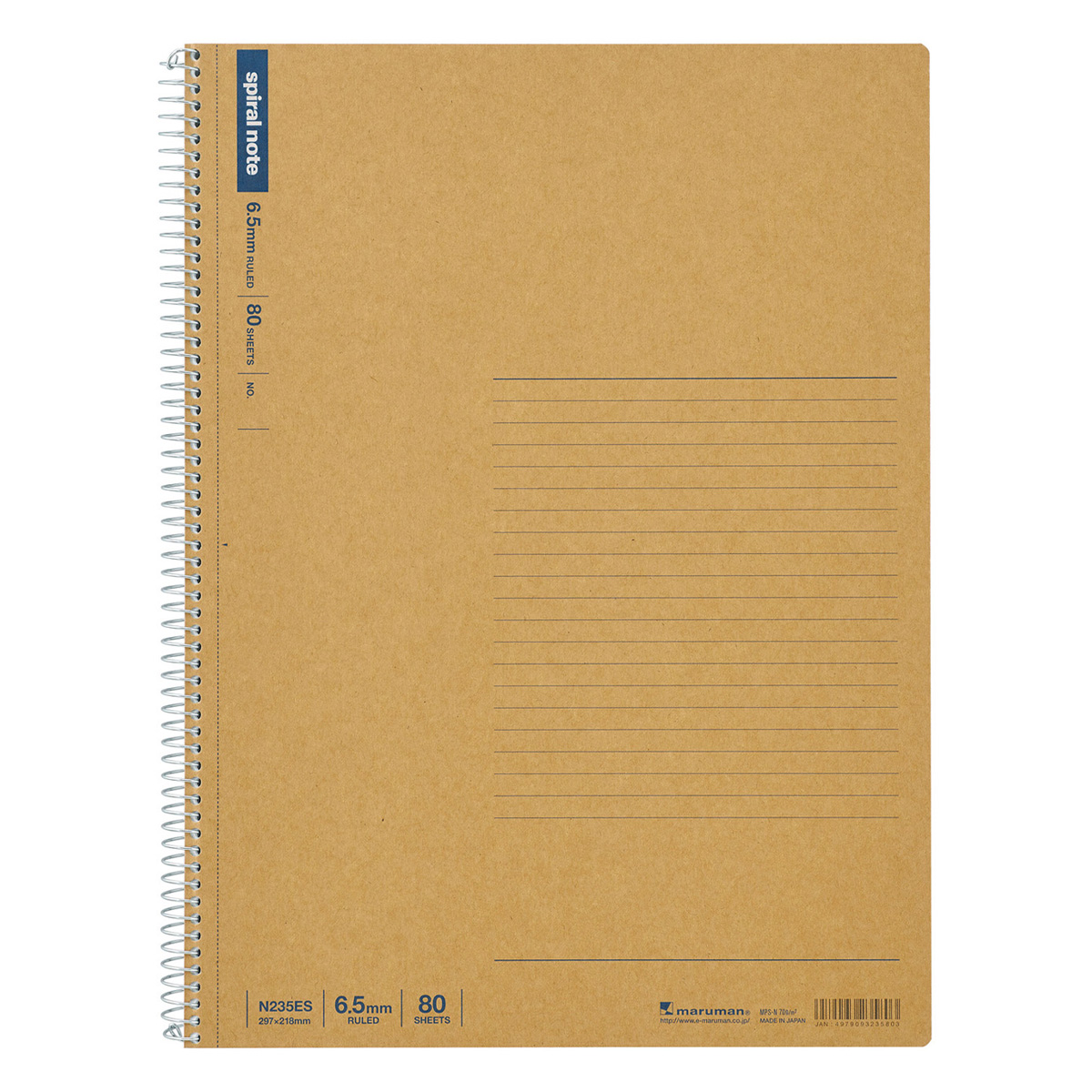 Spiral Notebook - 80 Pages - A4 - Ruled - 10 Pack