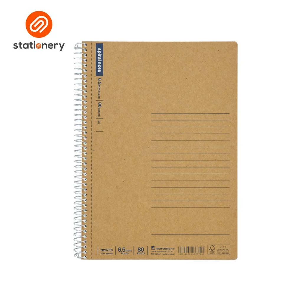 Spiral Notebook - 80 Pages - A5 - Ruled - 10 Pack