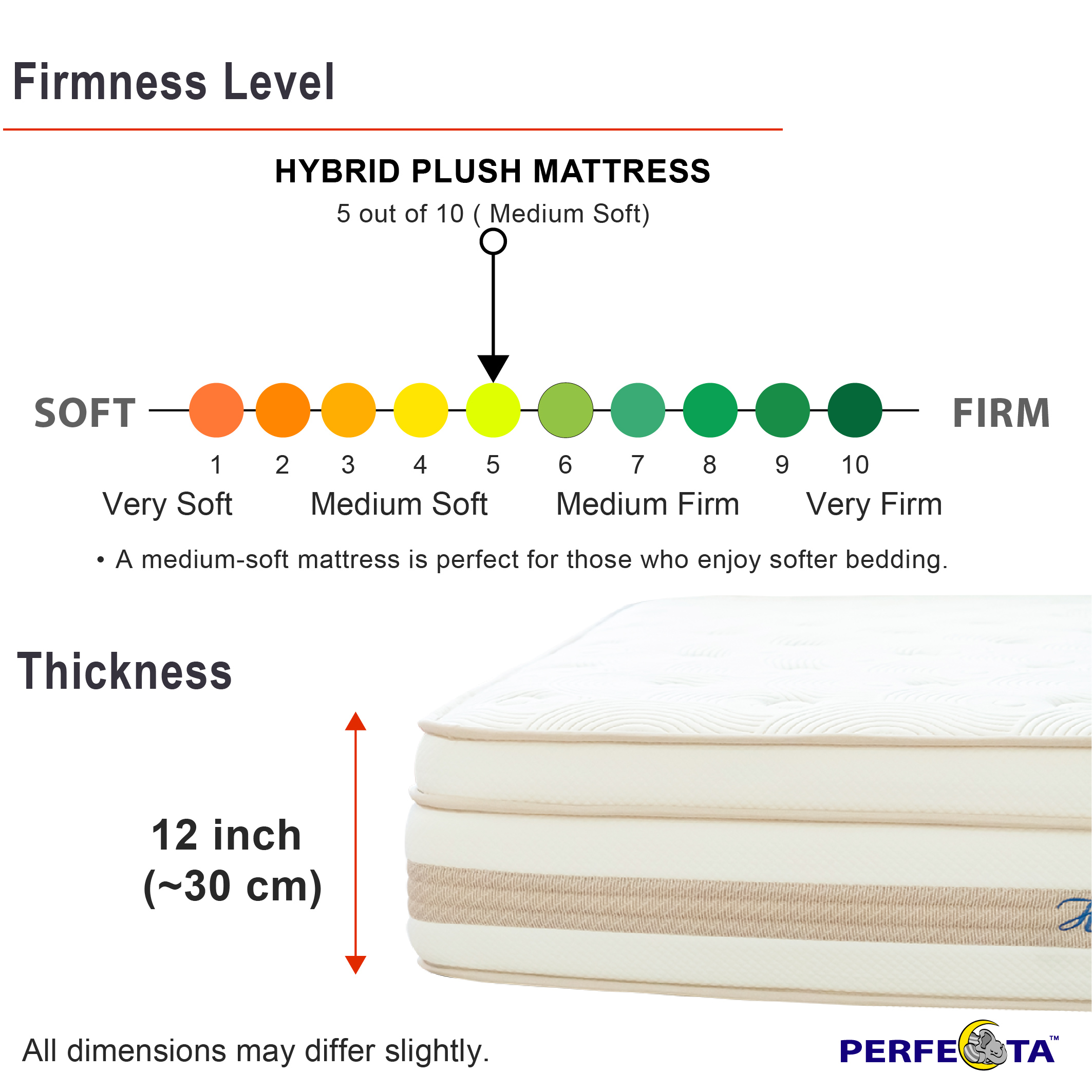 Spring Mattress - Double 12 inch Plush