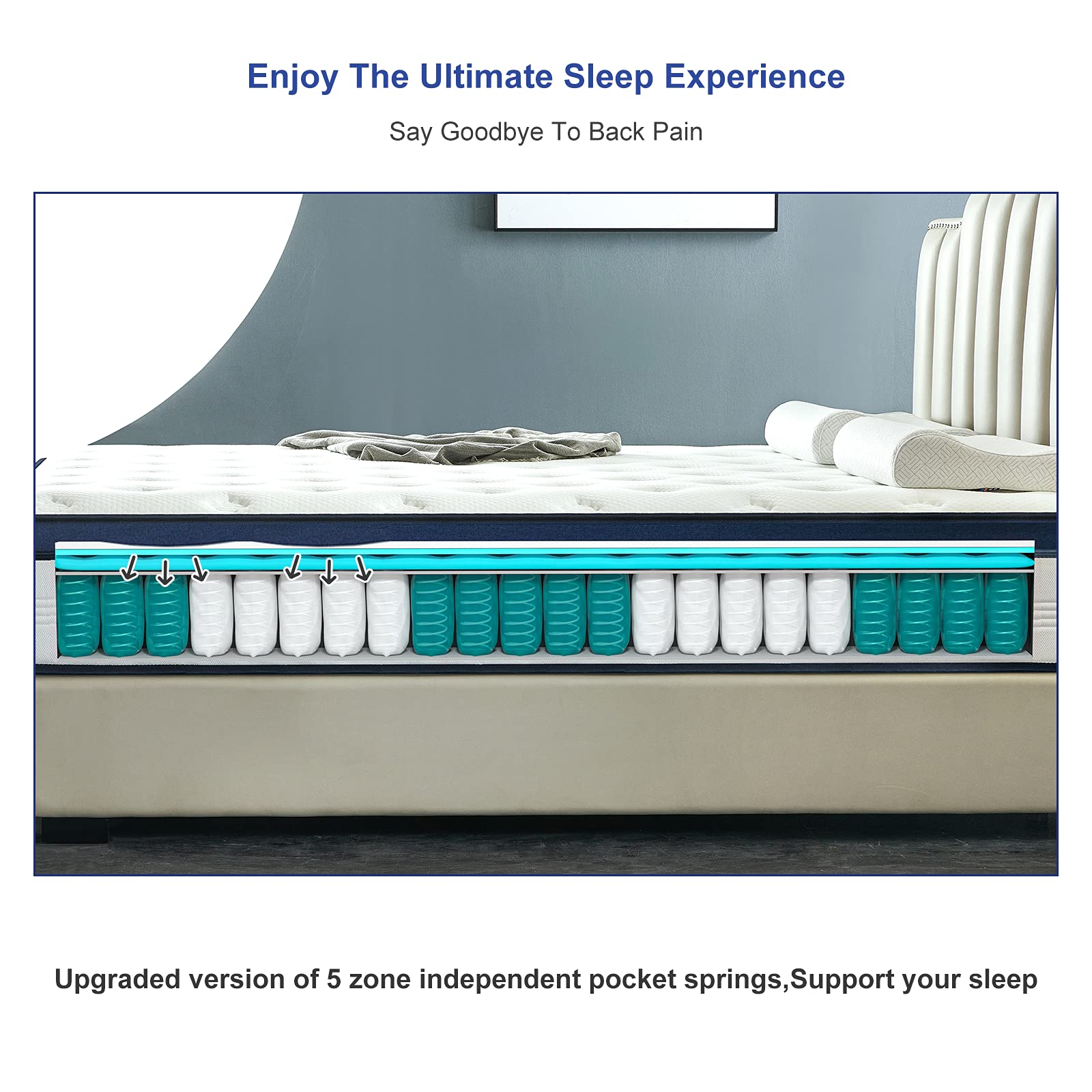 Spring Mattress - Full 10 inch Firm Support