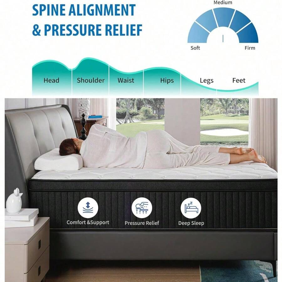 Spring Mattress - Full 12 inch Firm Support