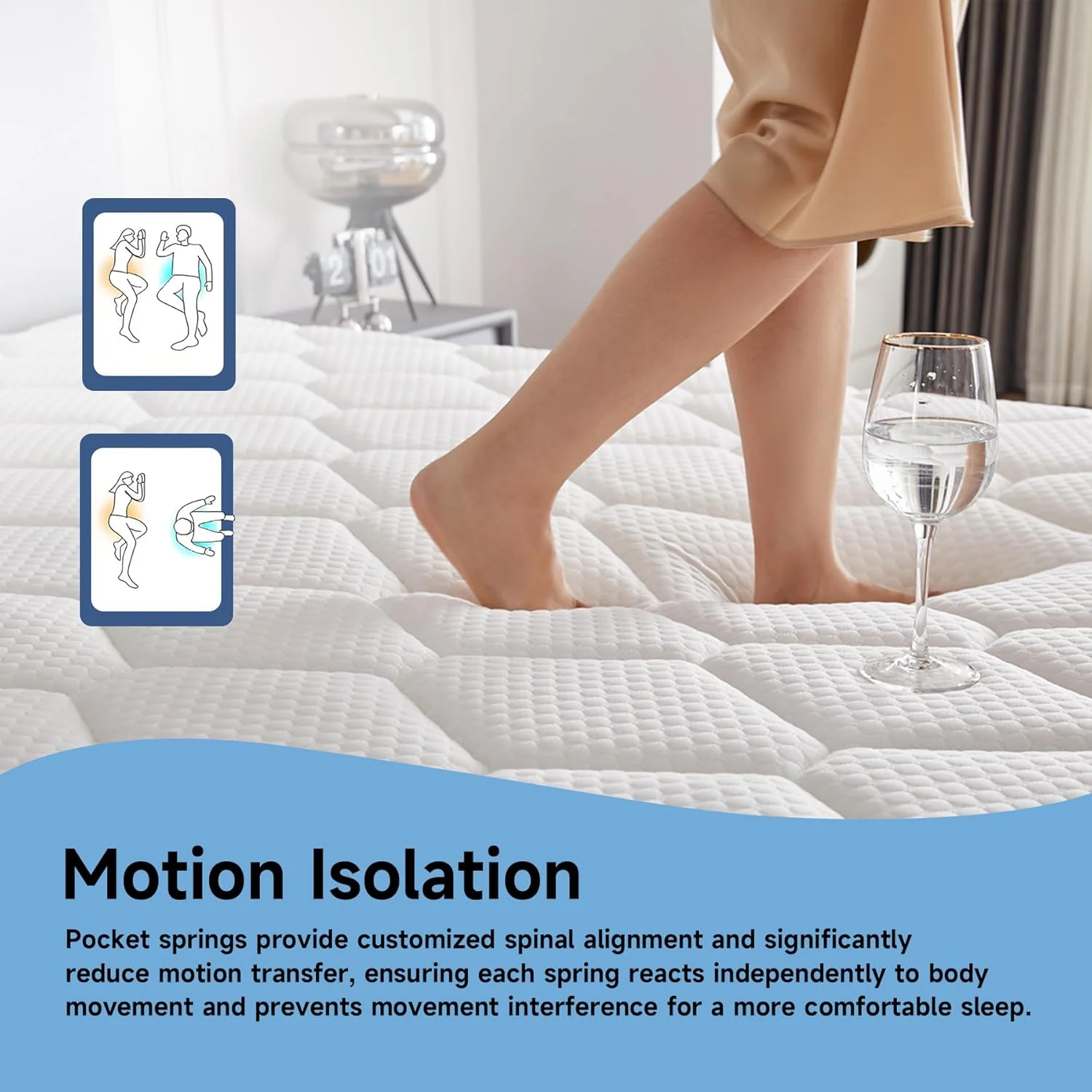Spring Mattress - Full 12 inch Hypoallergenic
