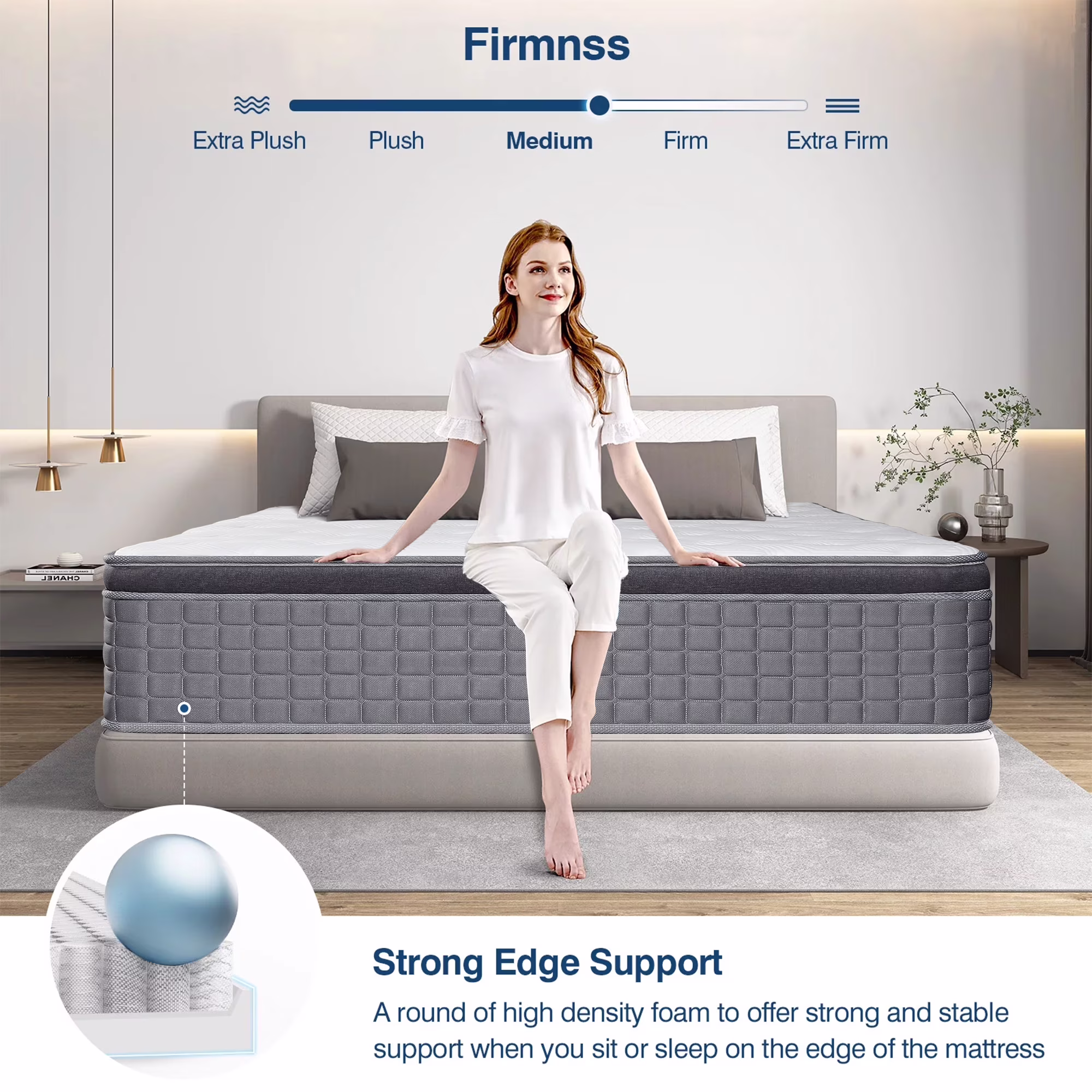 Spring Mattress - Full 14 inch Eco-friendly