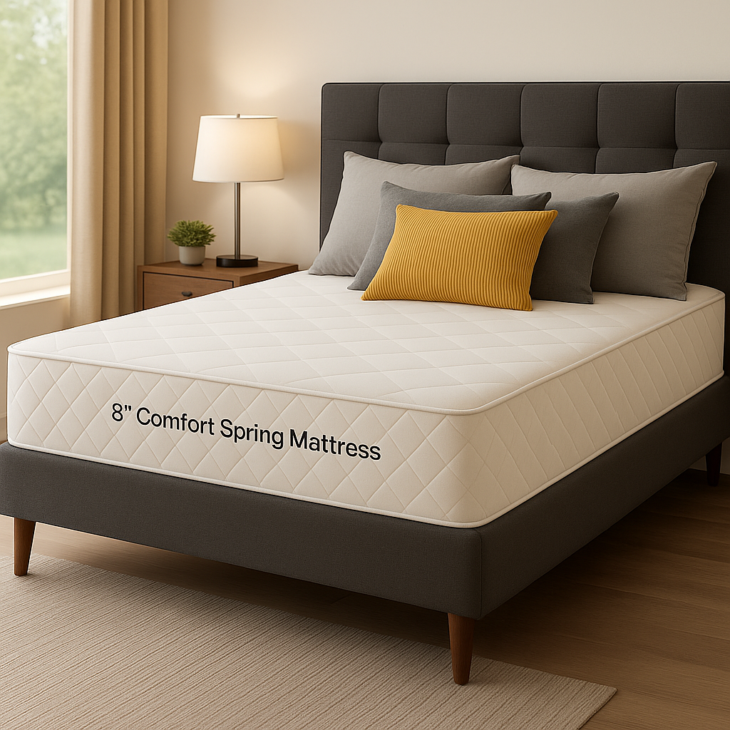 Spring Mattress - Full 8 inch Hypoallergenic