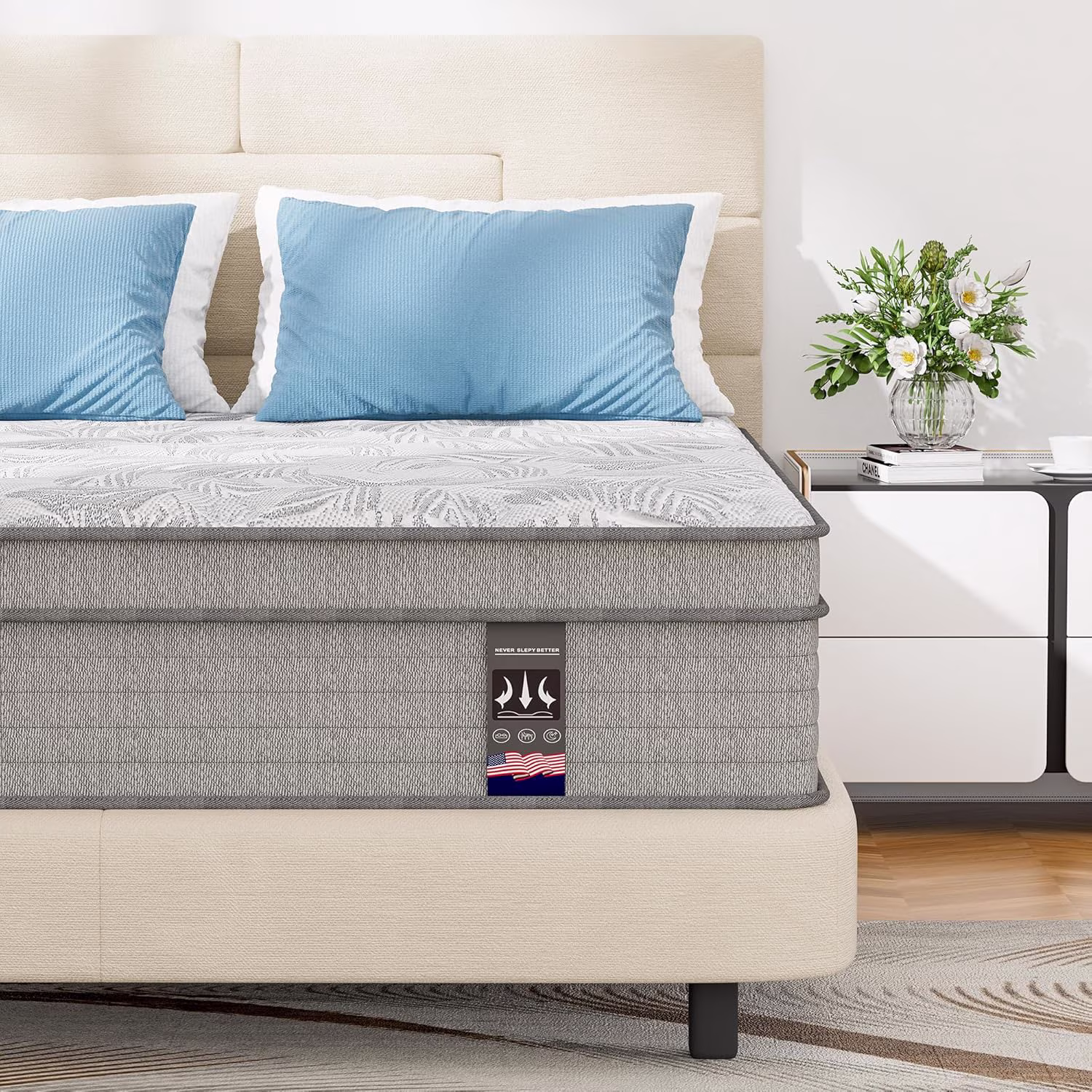 Spring Mattress - King 12 inch Medium Firm