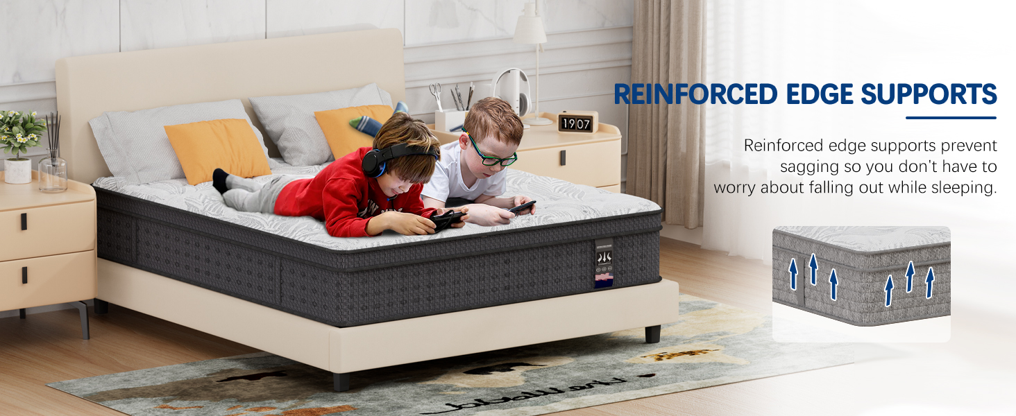 Spring Mattress - King 14 inch Eco-friendly