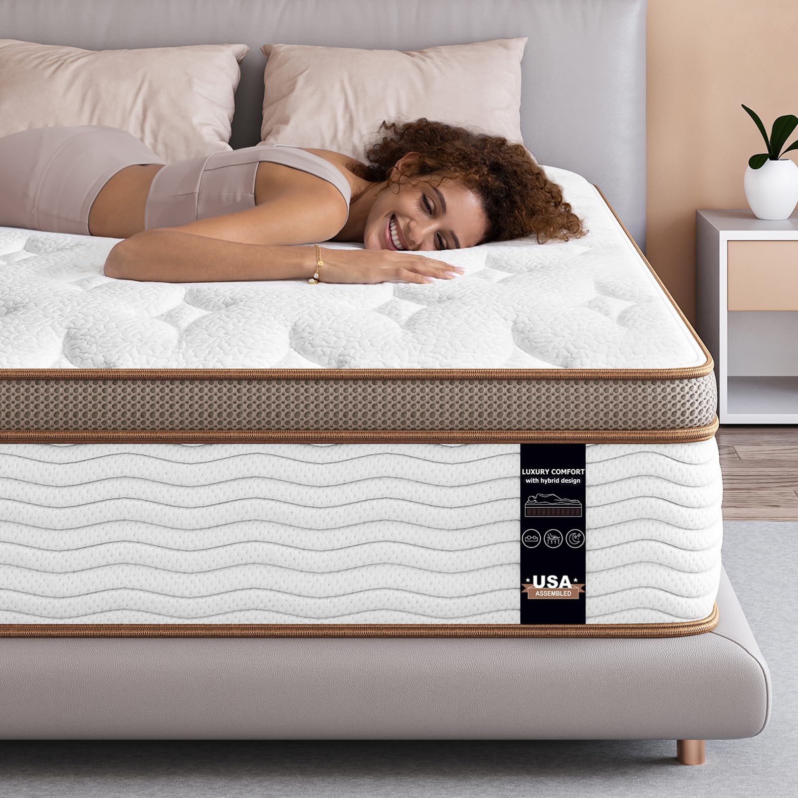 Spring Mattress - Queen 12 inch Medium Firm