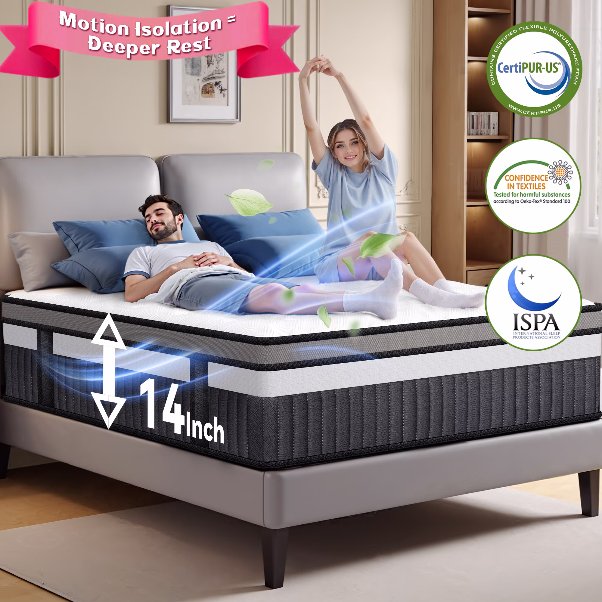 Spring Mattress - Queen 14 inch Cooling