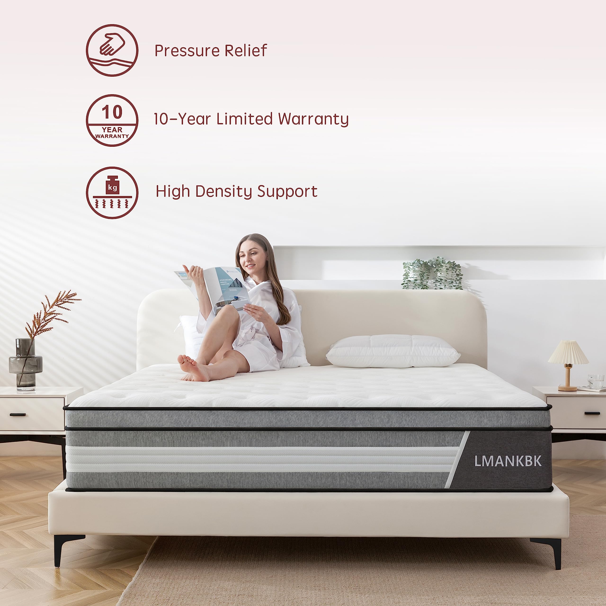 Spring Mattress - Single 14 inch Firm Support