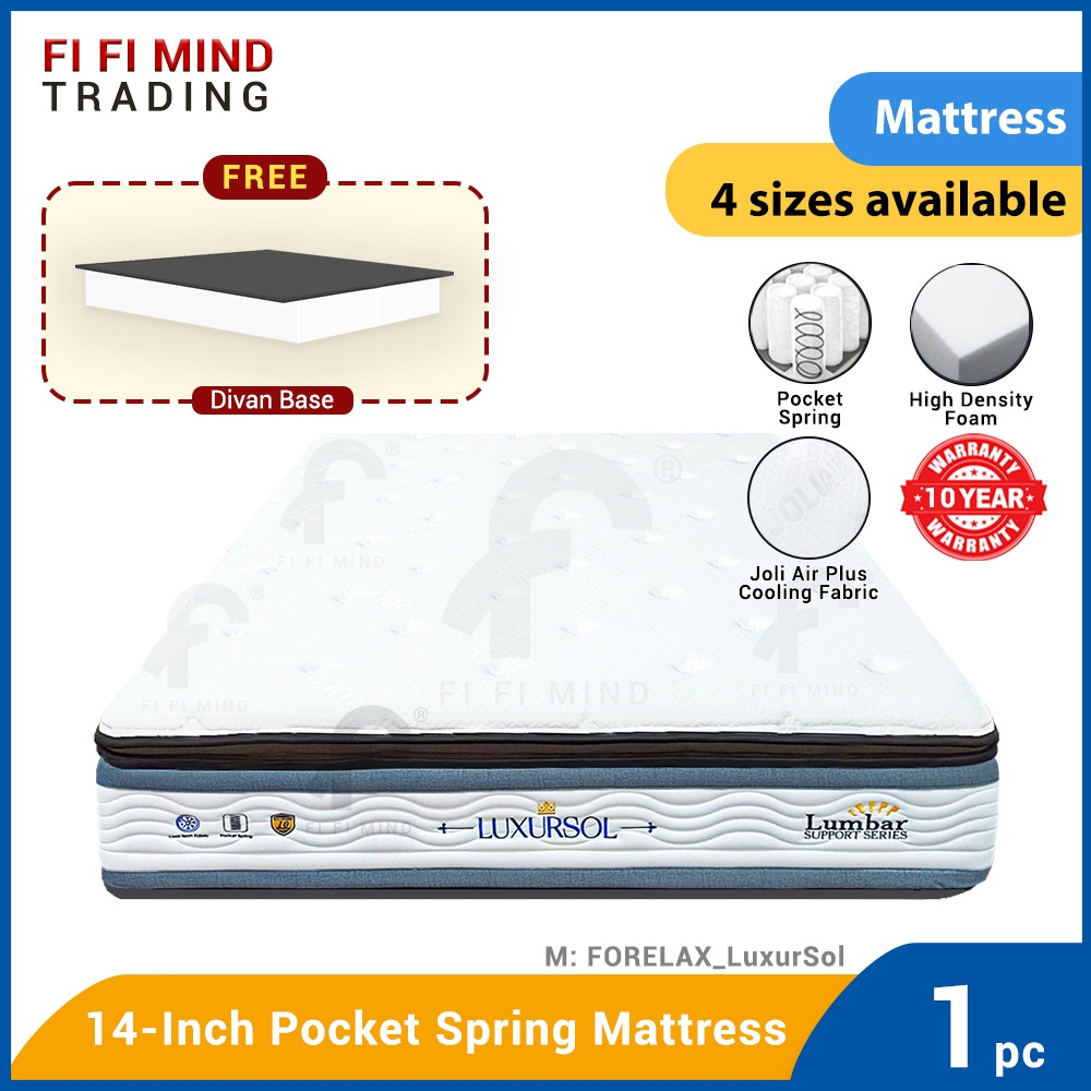 Spring Mattress - Single 14 inch Plush