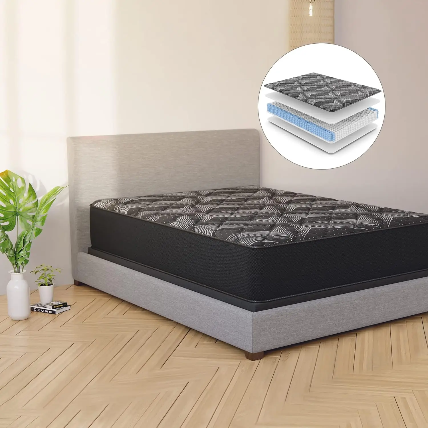 Spring Mattress - Twin XL 12 inch Firm Support