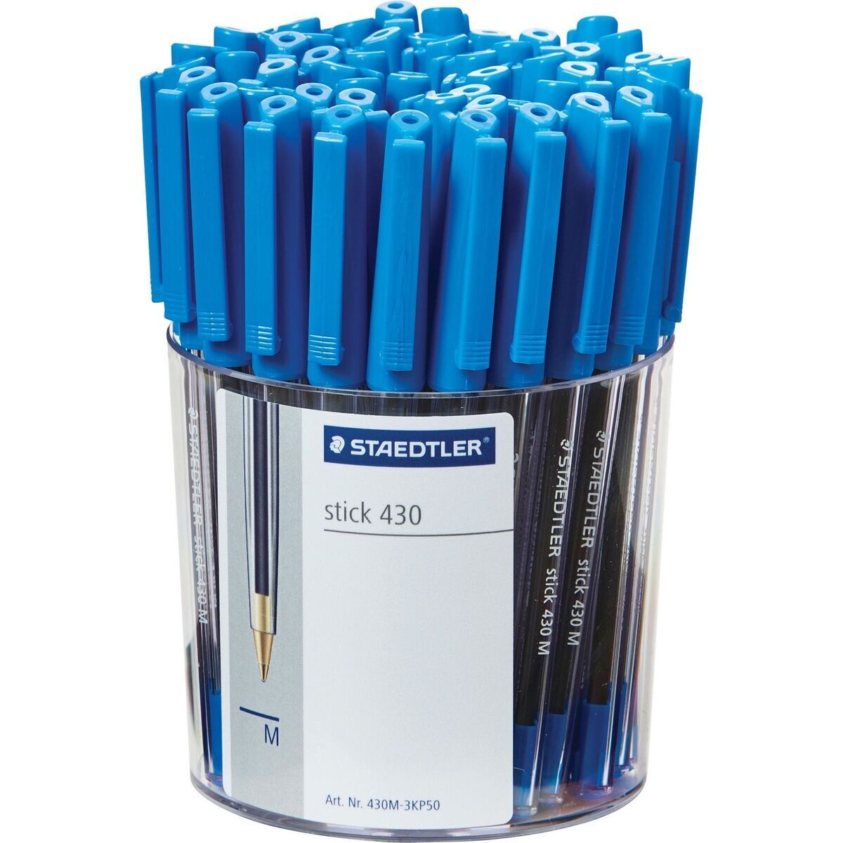 Staedtler Ball 430 F Ballpoint Pen - Blue - 12 Pack
