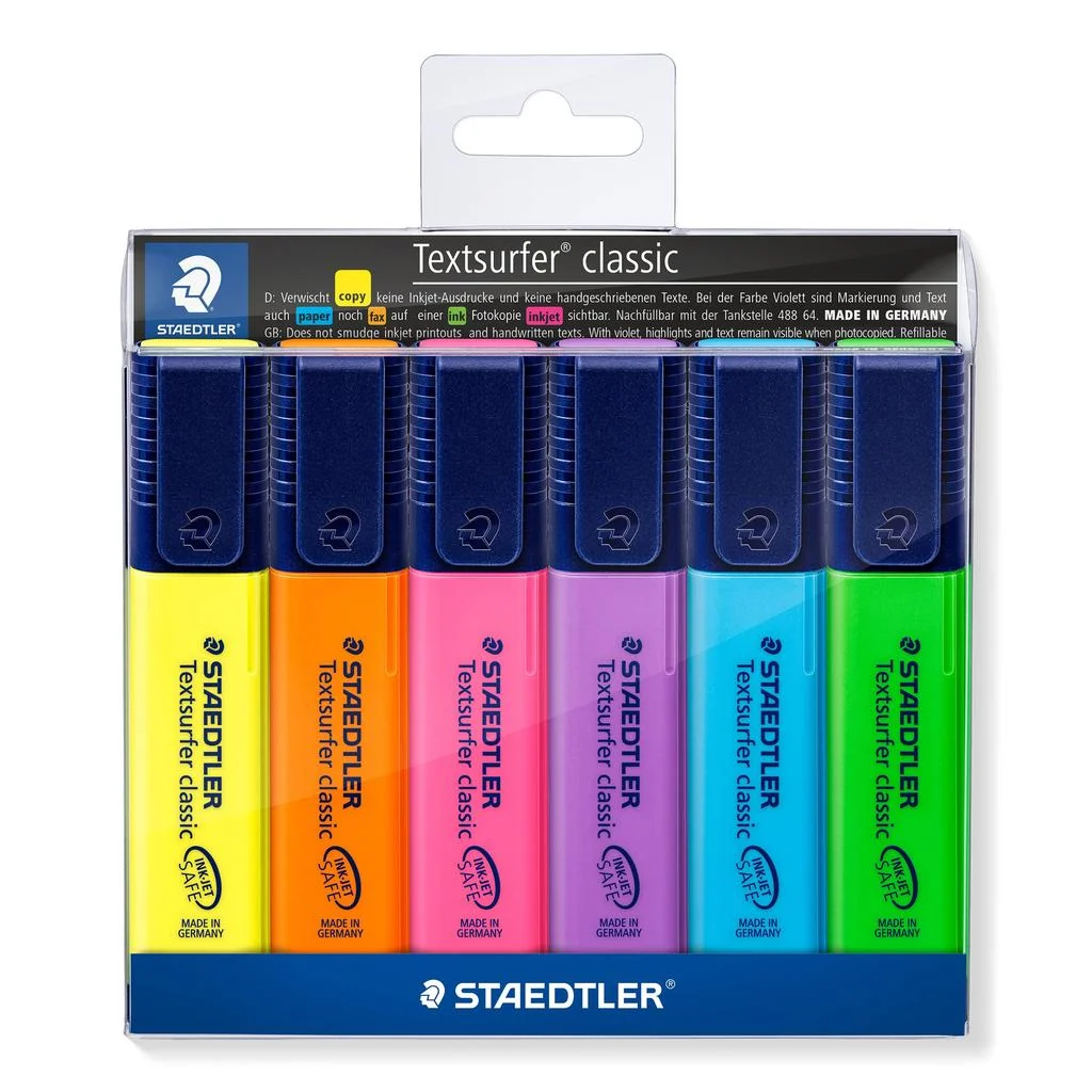 Staedtler Boss Highlighter Set - 6 Colors