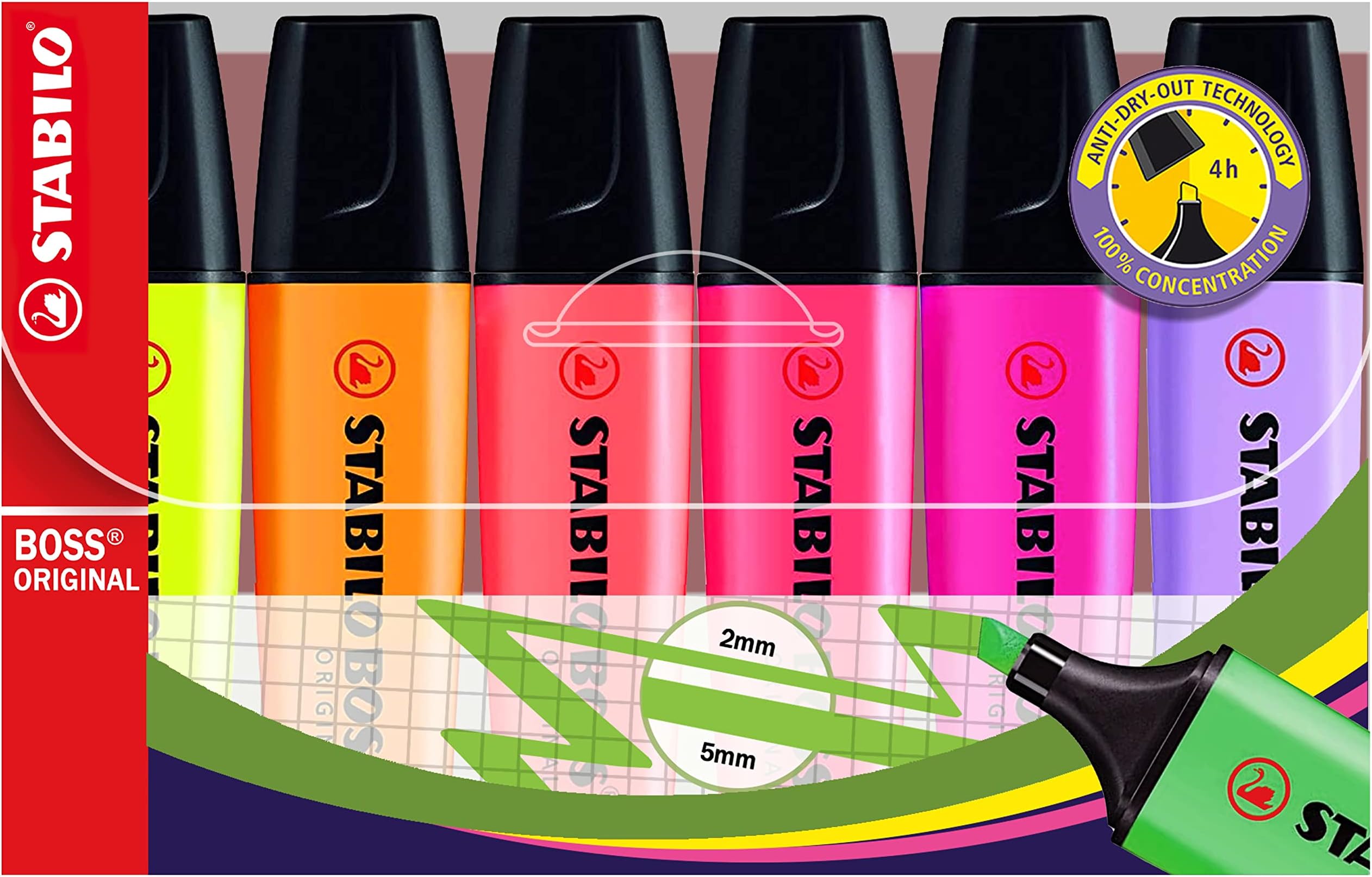 Staedtler Boss Highlighter Set - 6 Colors