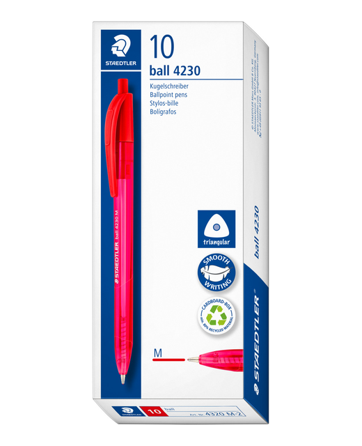 Staedtler Cristal Ballpoint Pen - Red