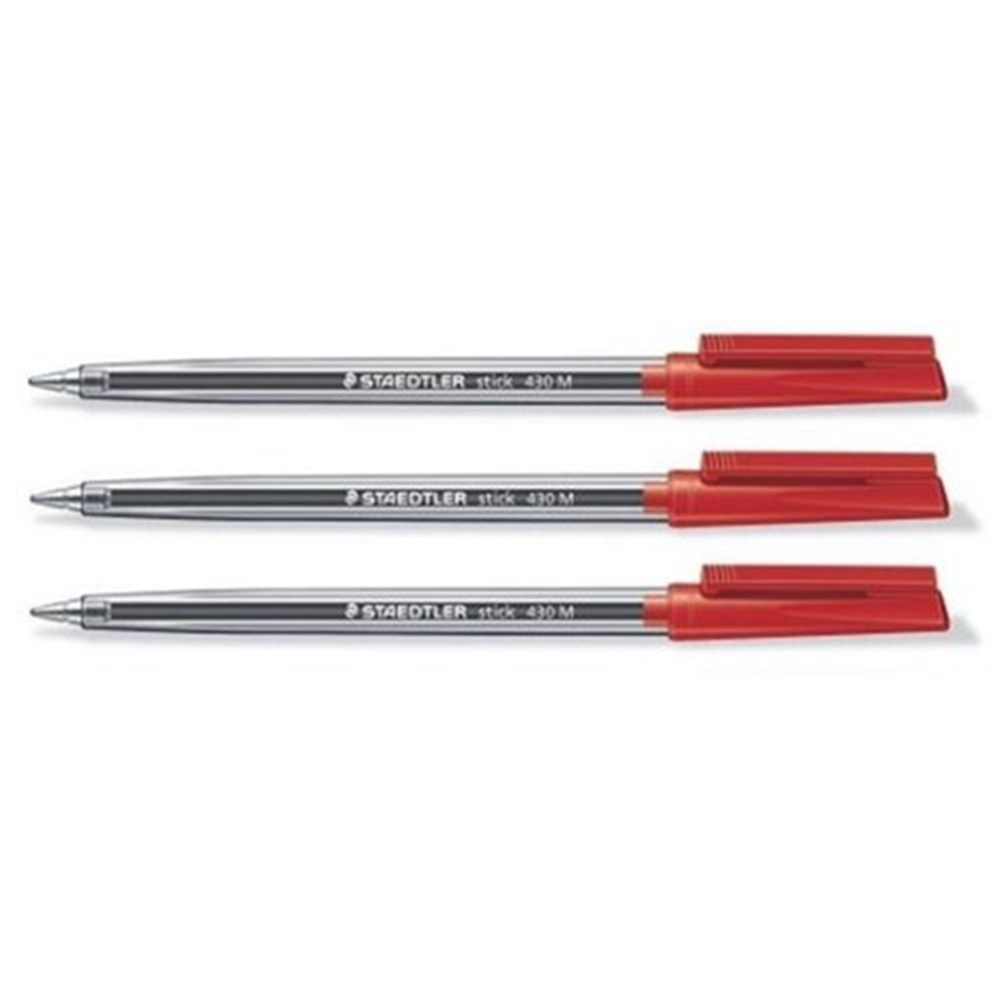 Staedtler Cristal Ballpoint Pen - Red