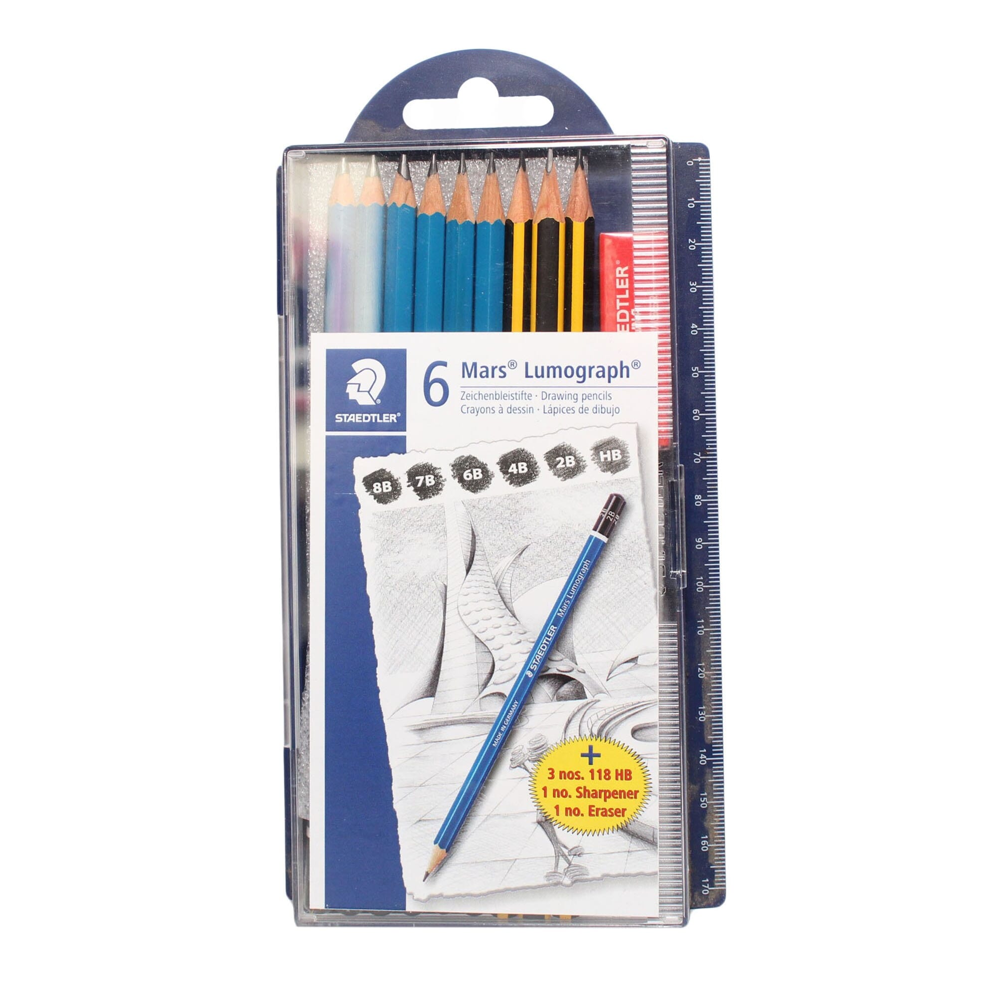Staedtler Mars Lumograph Pencil Set - 6 Grades