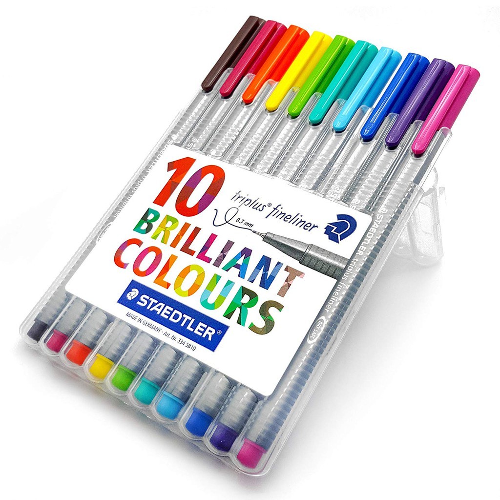 Staedtler Triplus Fineliner Pen Set - 10 Colors