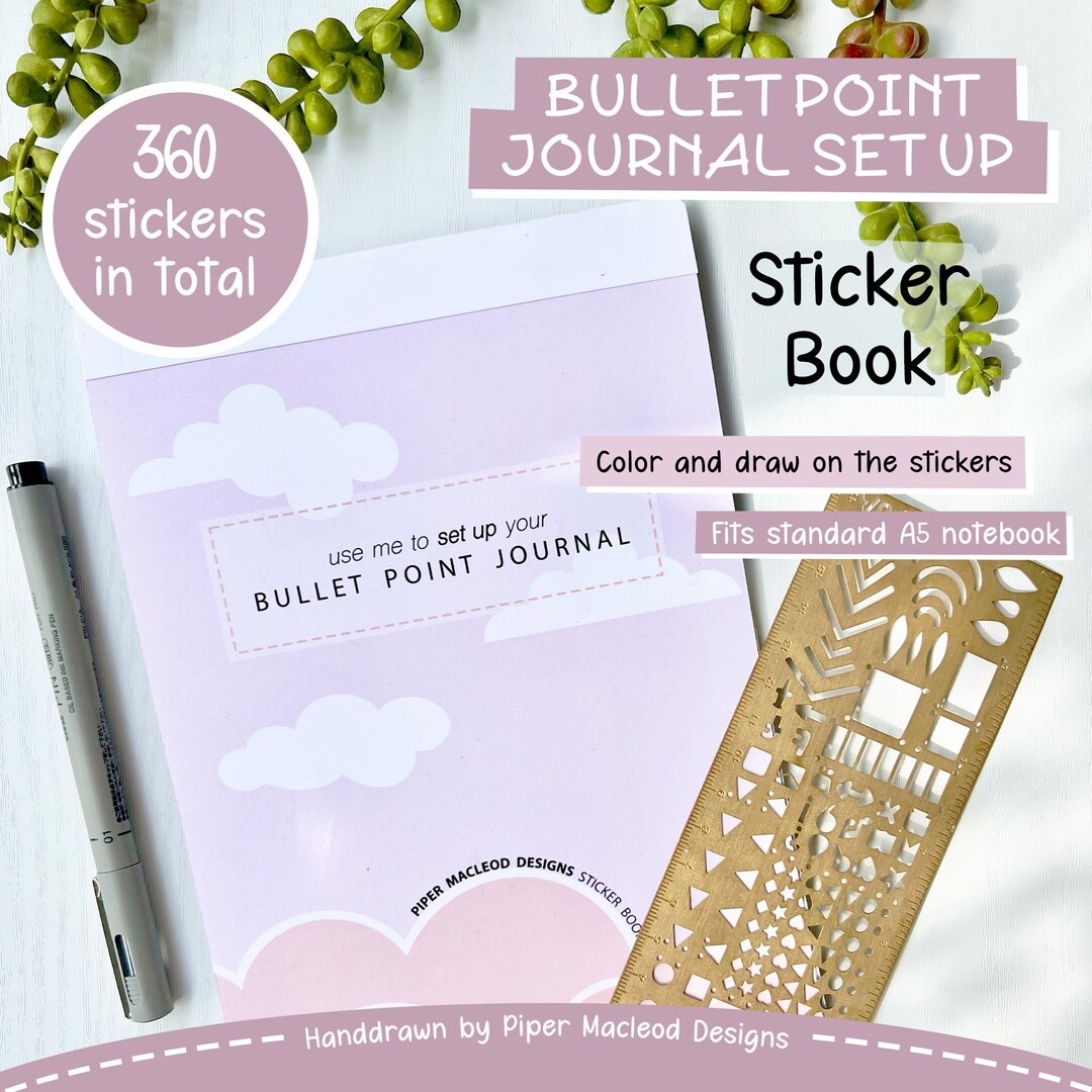 Sticker Book - Bullet Journal - 200 Stickers