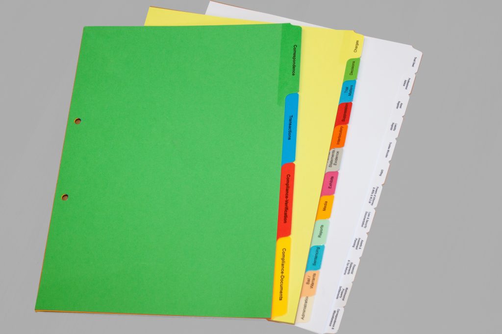 Tabbed File