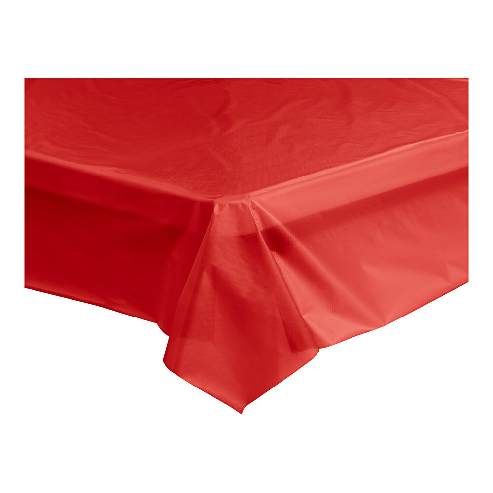 Table Cover - 1.4x4m - Plastic - Red