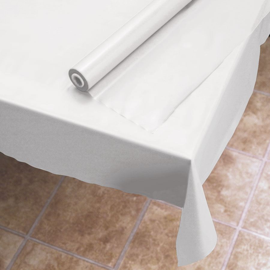 Table Cover - 1.4x4m - Plastic - White