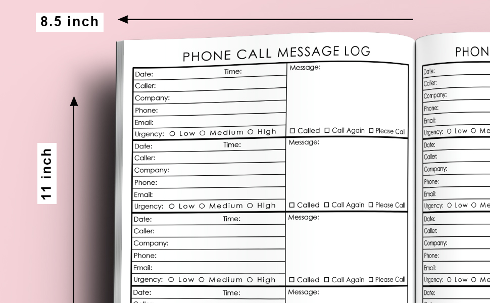 Telephone Message Book