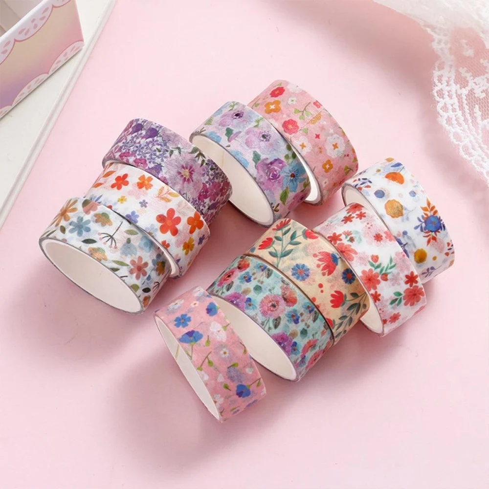 Washi Tape Set - 10 Rolls - Floral
