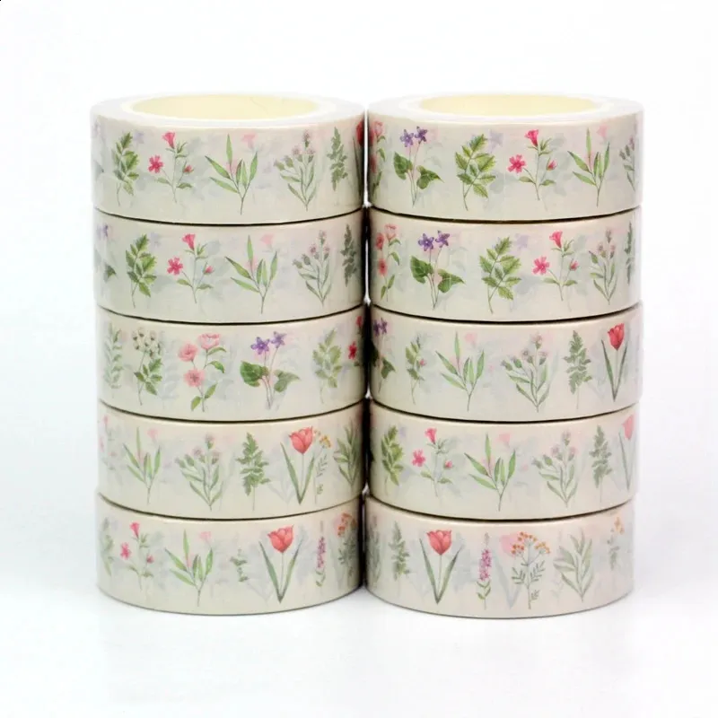 Washi Tape Set - 10 Rolls - Floral