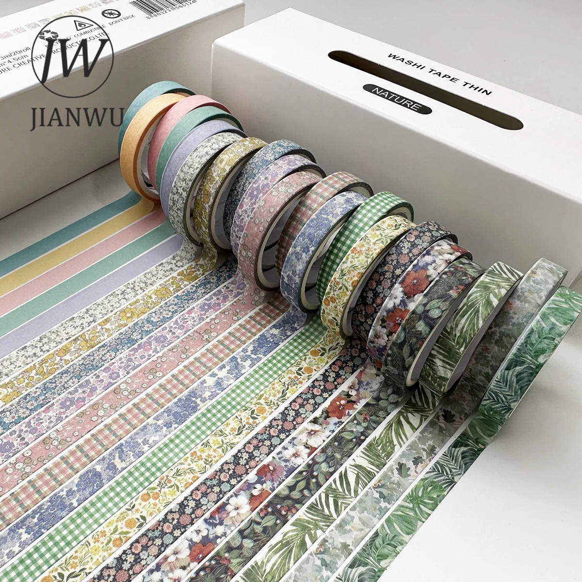 Washi Tape Set - 20 Rolls - Assorted