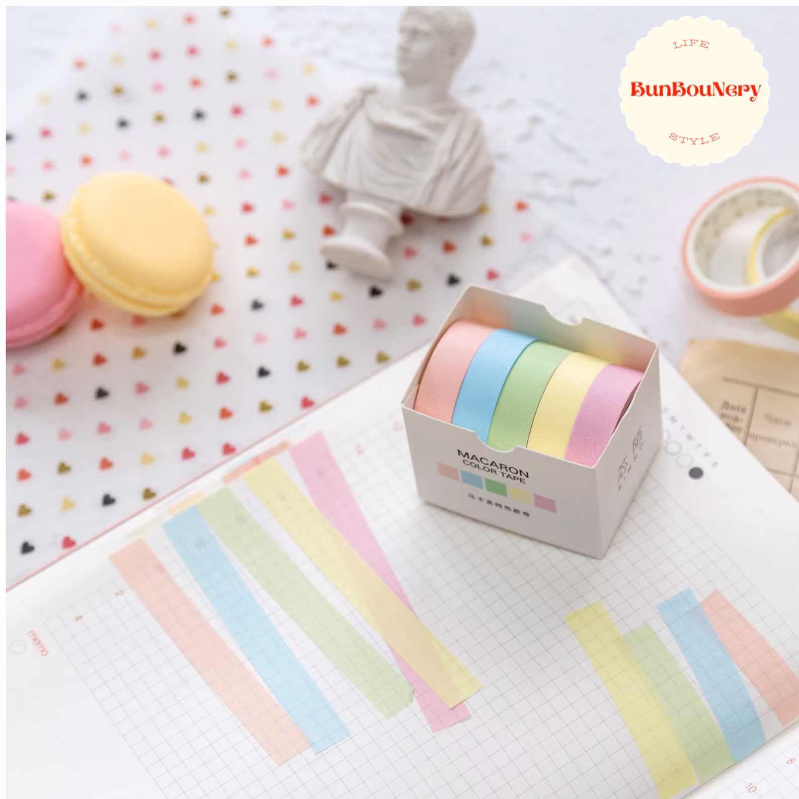 Washi Tape Set - 30 Rolls - Pastel